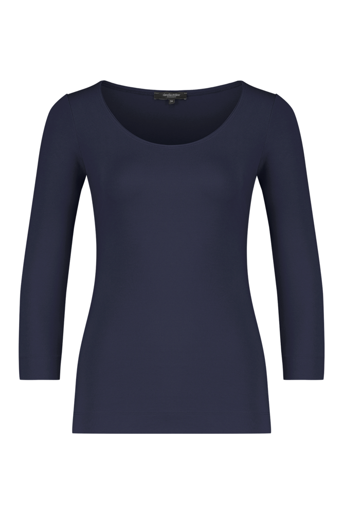 Basic top driekwartmouwen