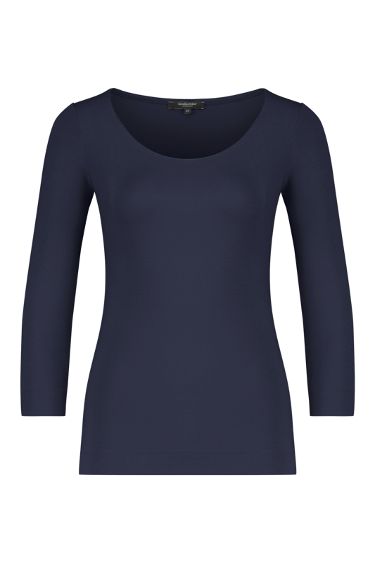 Basic top driekwartmouwen