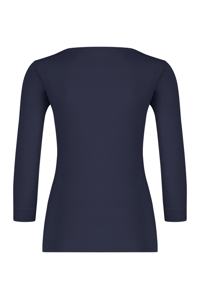 Basic top driekwartmouwen