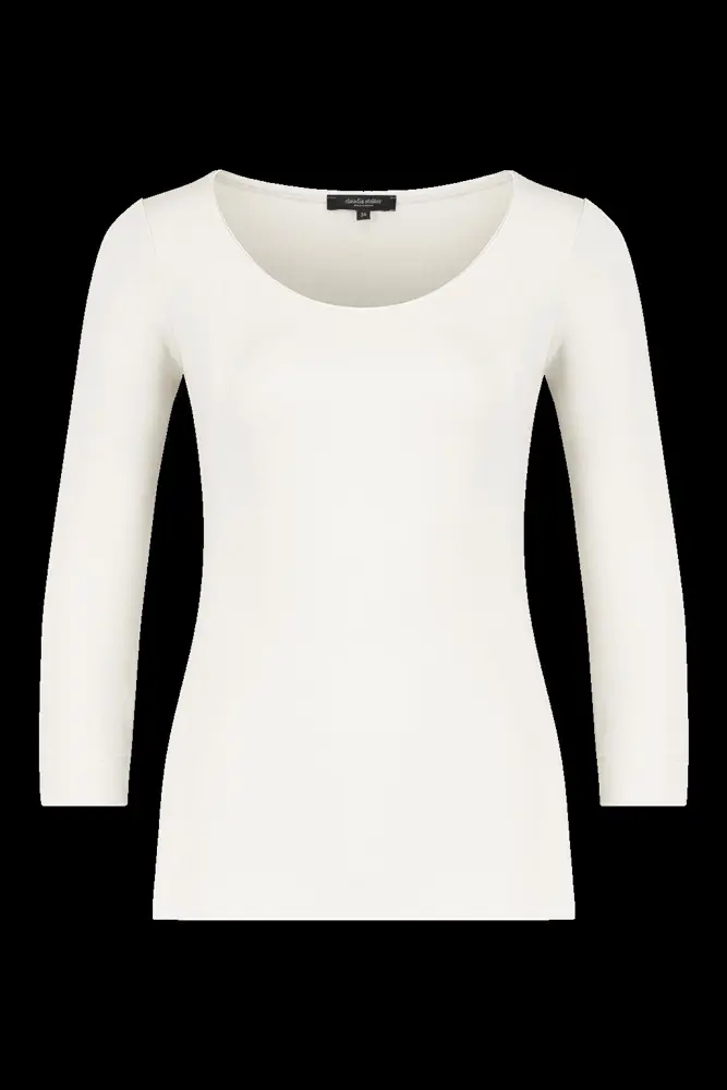 Basic top driekwartmouwen