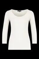 Basic top driekwartmouwen