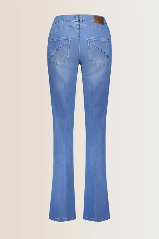 Slim fit jeans met bootcut ZURI126 Gardeur