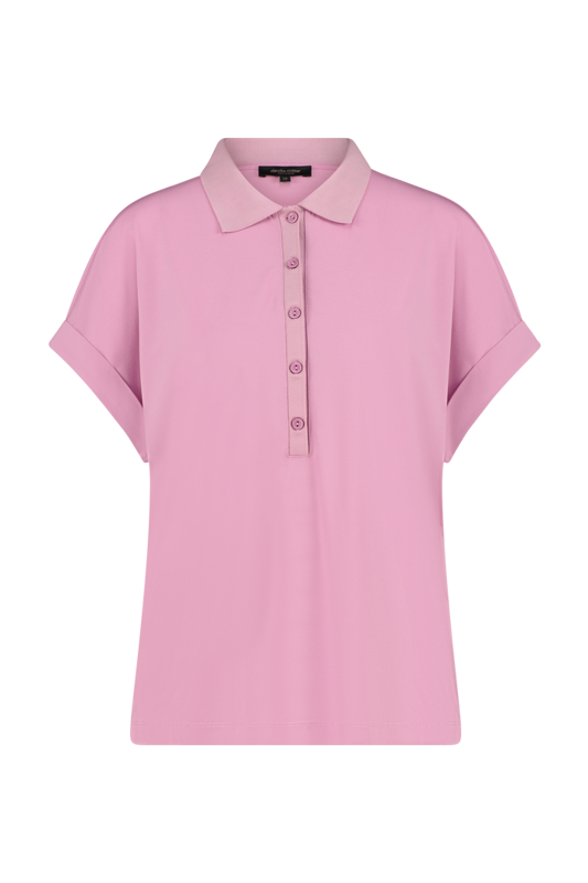 Relaxed-fit polo top