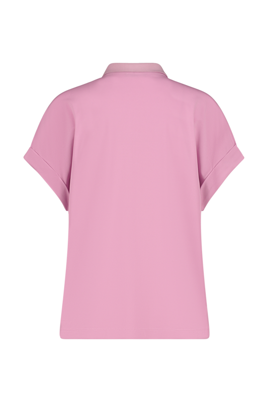 Relaxed-fit polo top