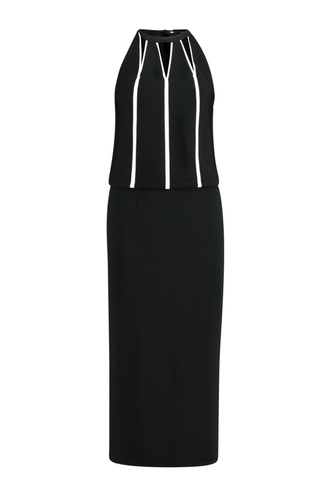 Gebreide halter jurk