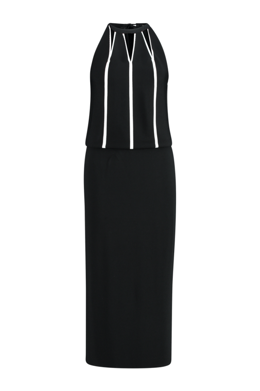 Gebreide halter jurk