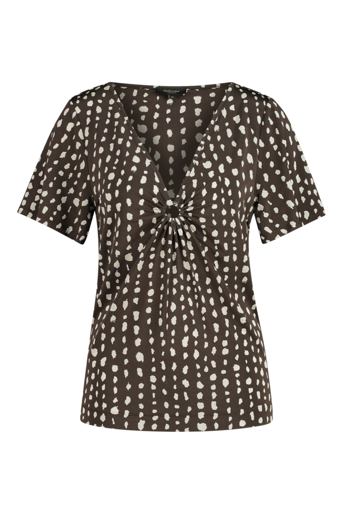 Jersey top met print