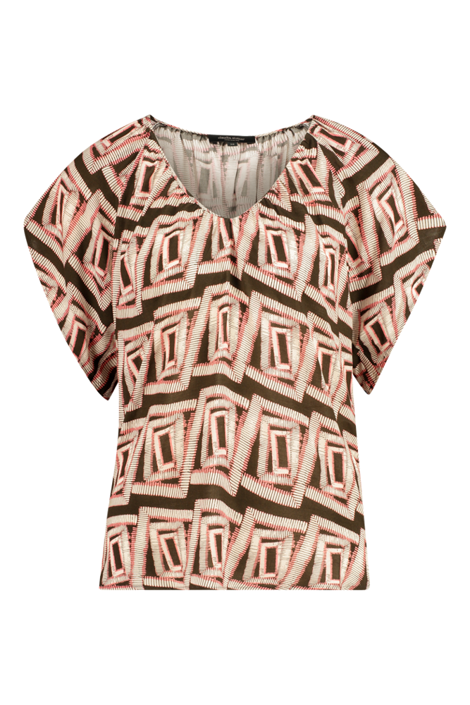 Blousetop met print