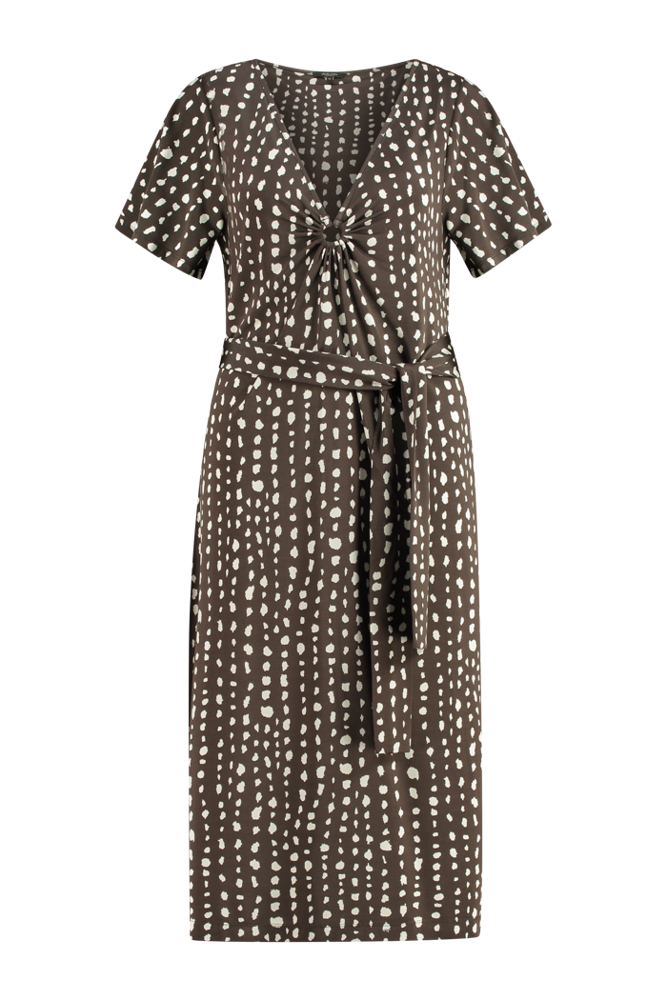 Jersey jurk met print