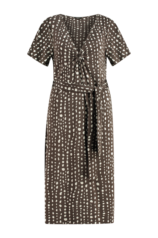 Jersey jurk met print