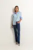 Flared low rise jeans