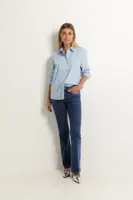 Flared low rise jeans