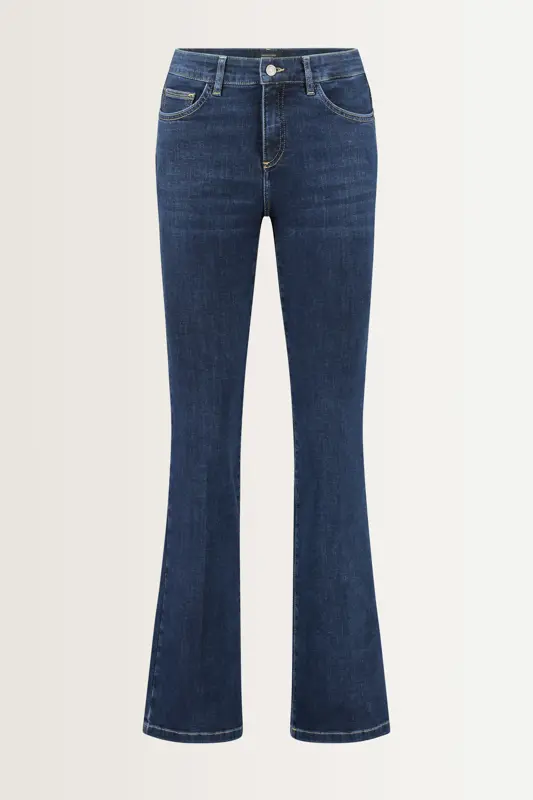 Flared low rise jeans
