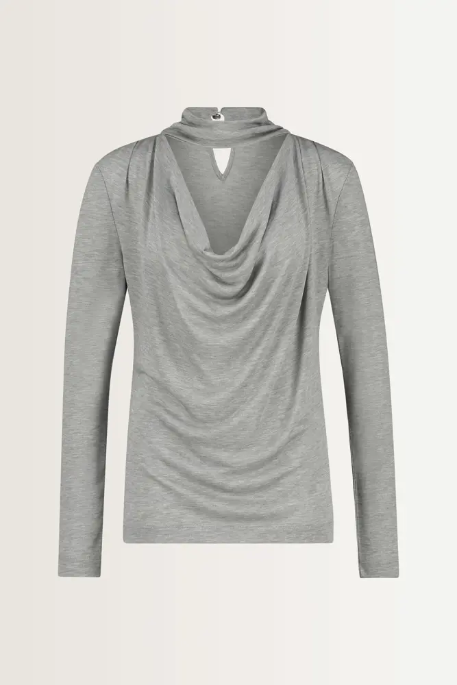 Top met draperie