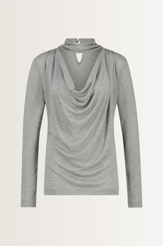Top met draperie