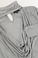 Top met draperie