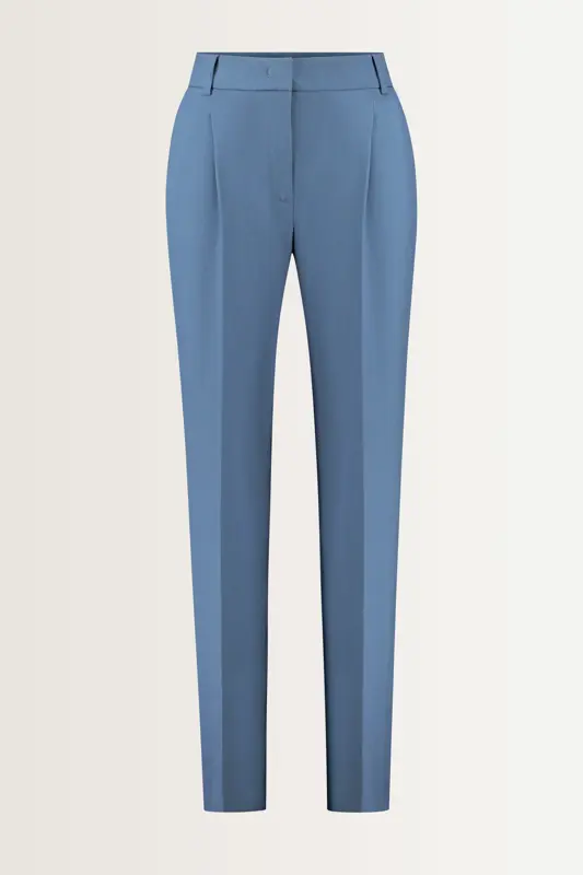 Wijde bandplooi pantalon