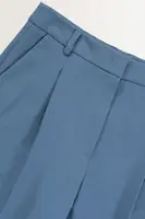 Wijde bandplooi pantalon