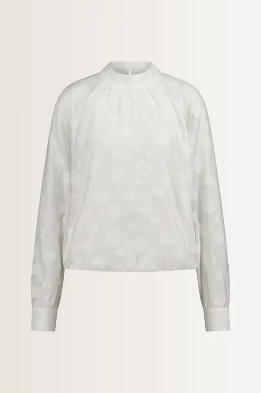 Blouse met stippenstructuur