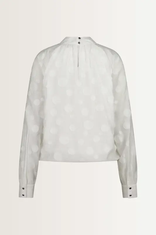 Blouse met stippenstructuur
