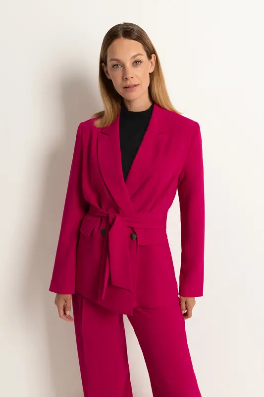 Blazer met ceintuur