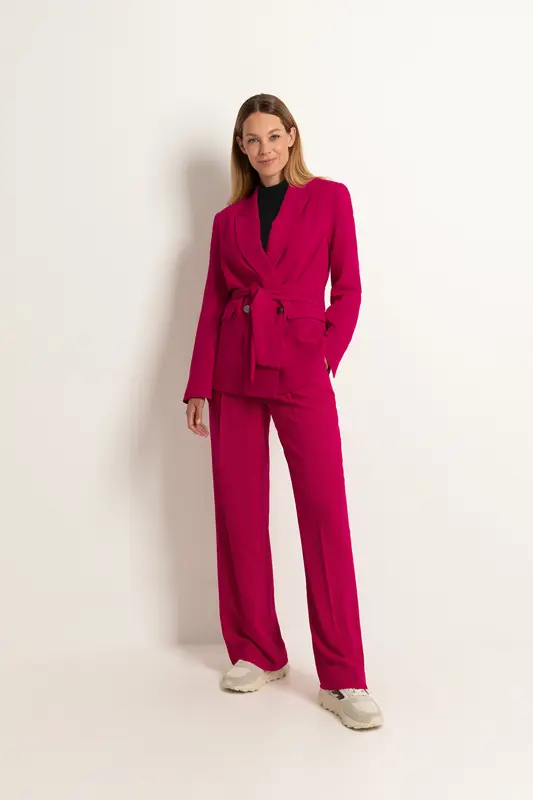 Pantalon met bandplooien