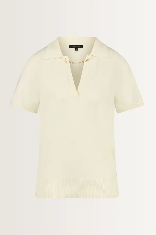 Polo trui fijngebreid