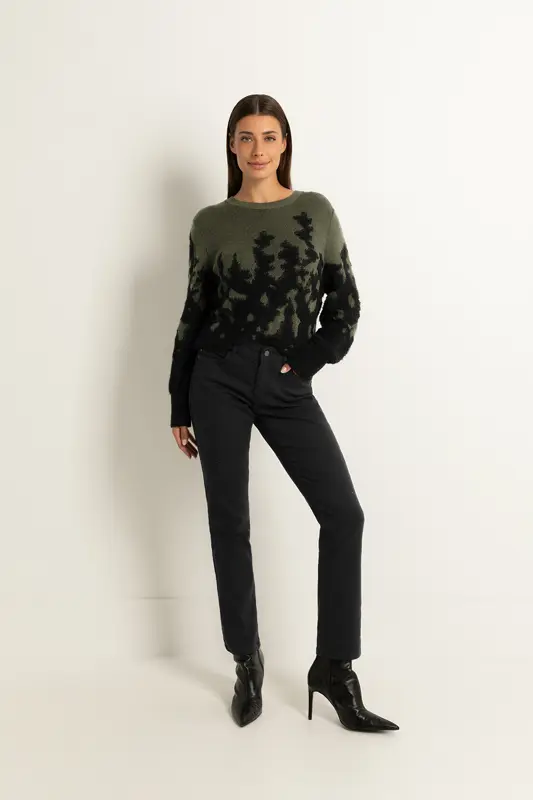 Skinny low rise broek