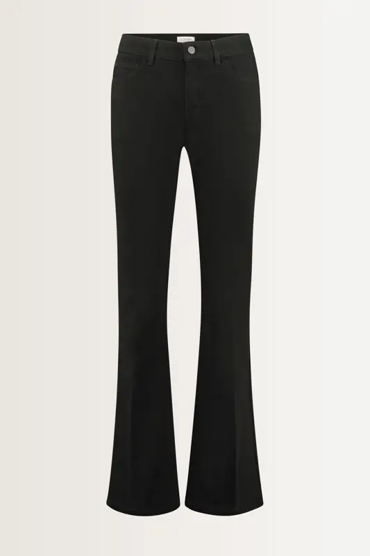 Flared low rise broek