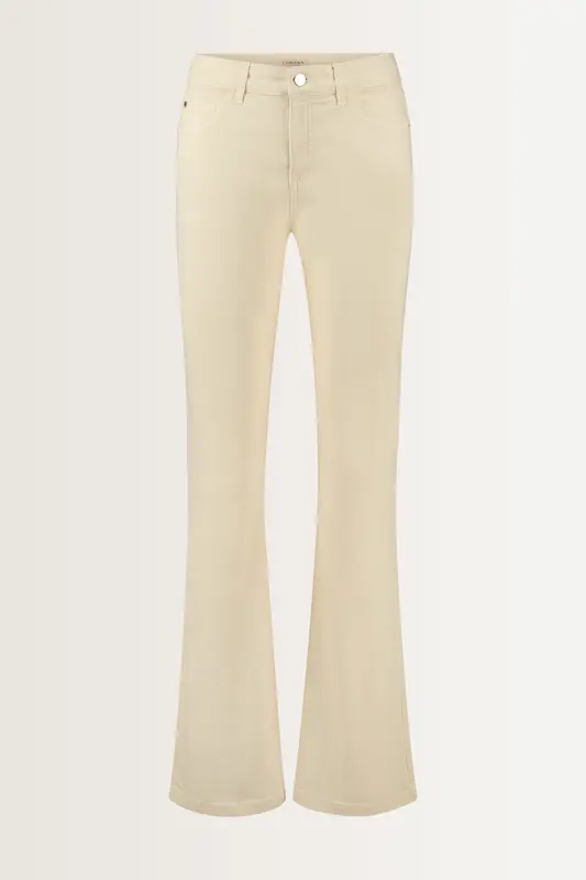 Flared low rise broek