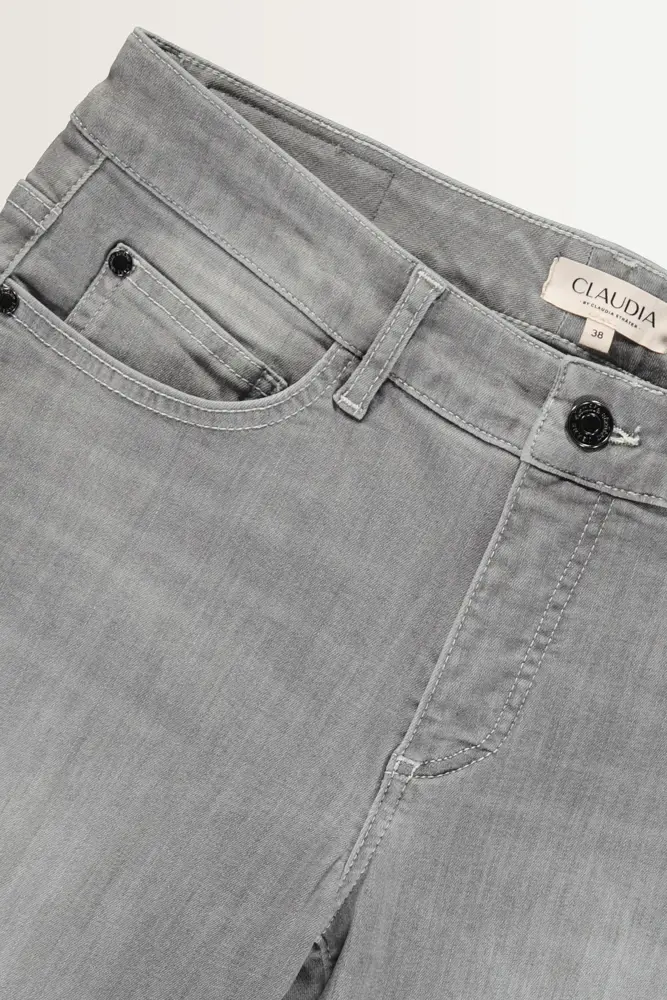 Low rise flared jeans