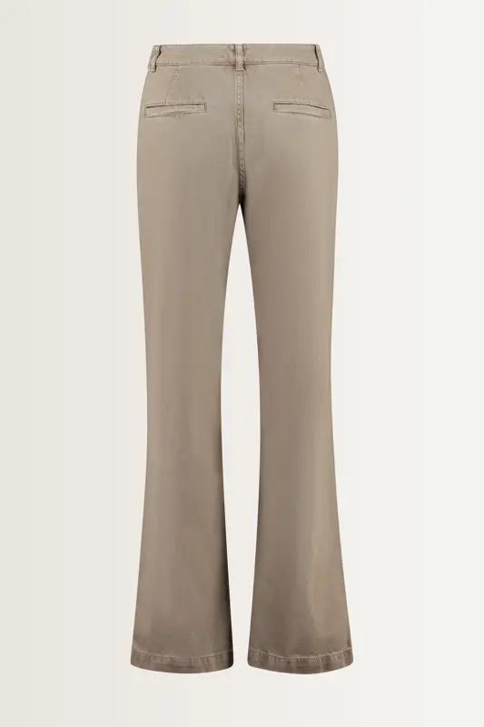High rise wide leg broek