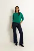 High rise wide leg jeans