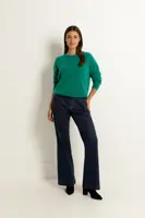 High rise wide leg jeans