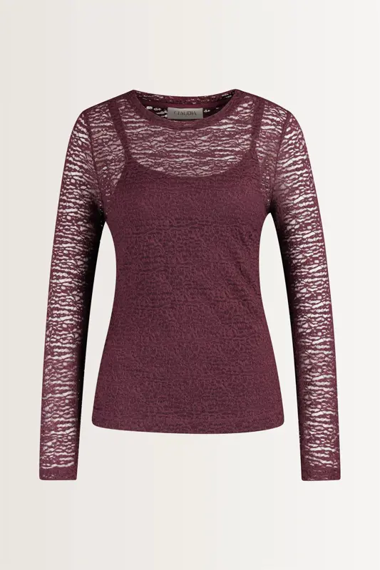 Turtleneck kanten top