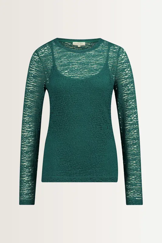 Turtleneck kanten top