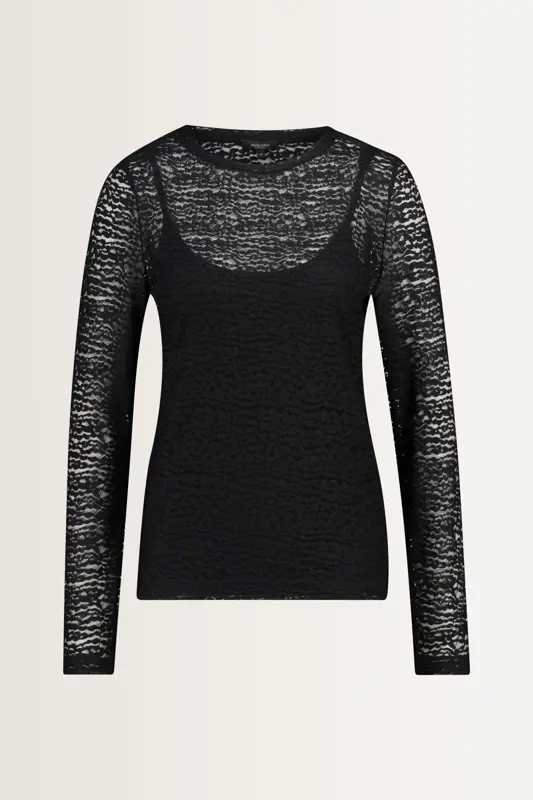 Turtleneck kanten top