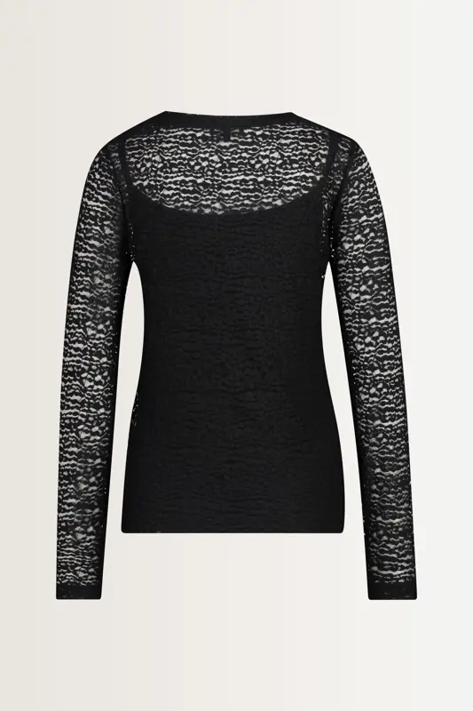 Turtleneck kanten top