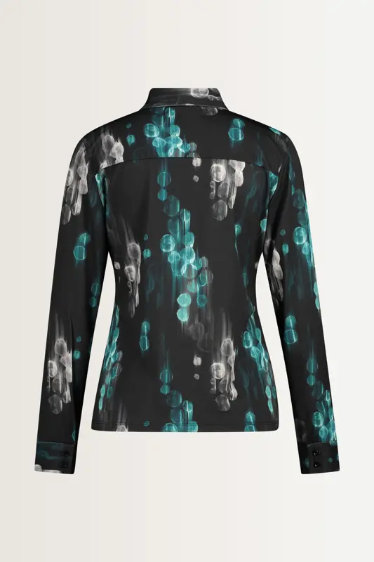 Blouse met abstracte print