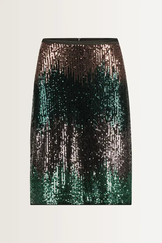 Glitterrok met kleurverloop