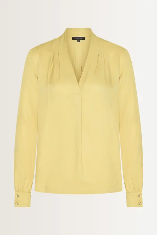 Blouse met subtiele v-hals