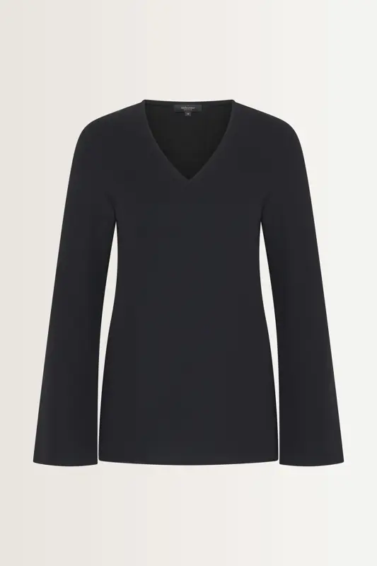 Wijde blouse met V-hals