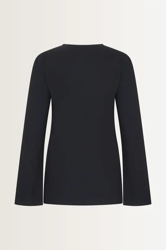 Wijde blouse met V-hals