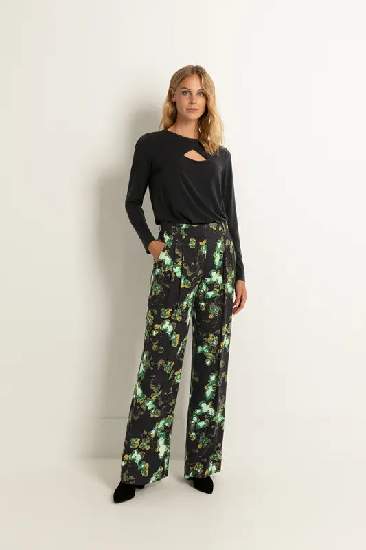 Bloemenprint pantalon