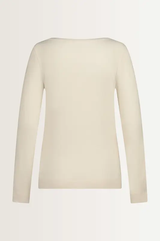 Stretch top met lange mouwen
