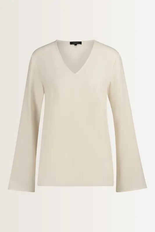 Wijde blouse met V-hals