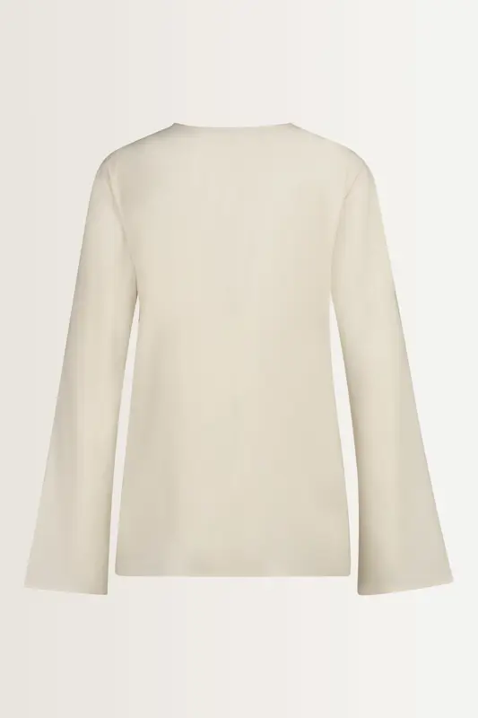 Wijde blouse met V-hals