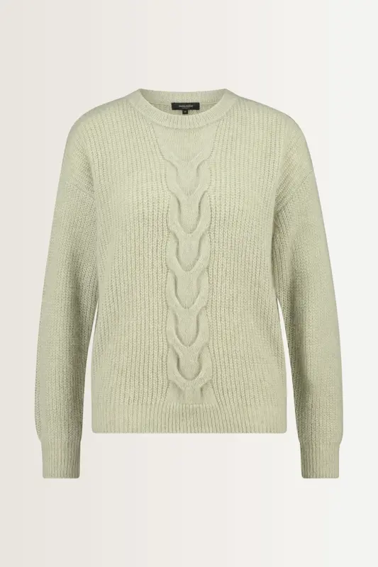 Alpaca trui met kabeldetail