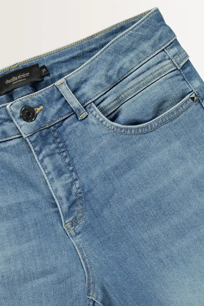 Straight jeans met stretch