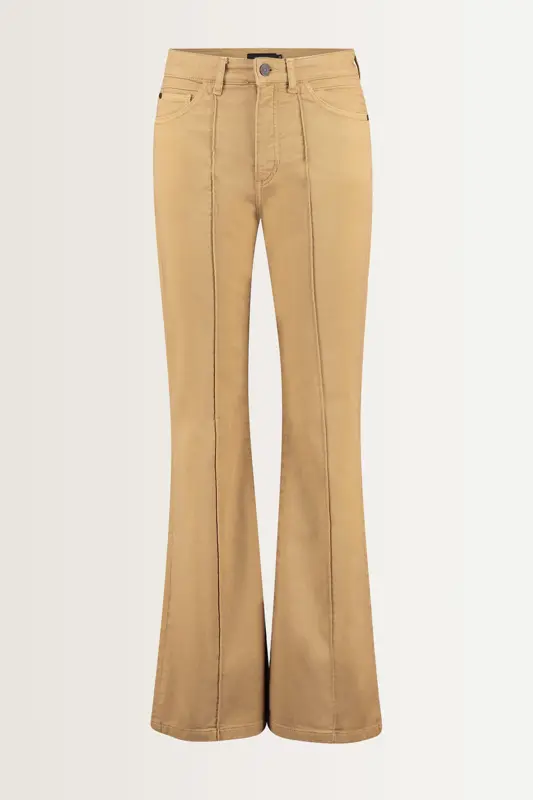 Gekleurde flared broek